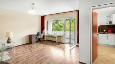 Sonnenstunden mit Weitblick: 2-Zimmer-Wohnung mit West-Loggia & Aufzugskomfort