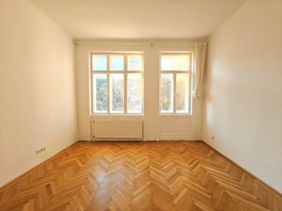 Weinzierlgasse: Charmante Altbauwohnung + U4-Nähe + Allgemeingarten/Balkon + Stilvolles Ambiente + Gegliederte Fassade