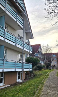 Moderne Erdgeschosswohnung in Erfurt-Marbach mit Balkon und Tiefgaragenstellplatz