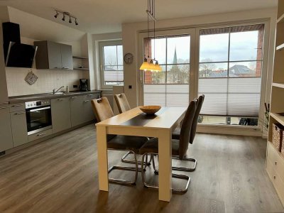 Modern möblierte Ostsee-Wohnung im zentralen Travemünde mit Balkon