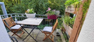 Großzügige 2-Zimmerwohnung mit Balkon und Blick ins Grüne