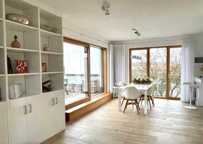 Luxuriöse Maisonette-Wohnung mit Dachterrasse auf dem Unteren Wöhrd - befristet