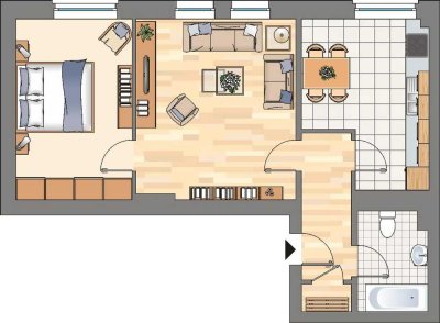 ! 2-Zimmer-Wohnung in Herne Sodingen