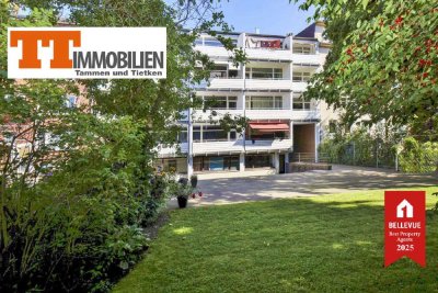TT bietet an: Sehr schöne neu renovierte und helle 3-Zimmer-Wohnung mit Süd-Balkon am Kurpark!
