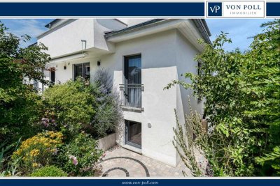 Stilvolles Effizienzhaus KfW55 mit Sauna, EBK, Garage und Gartenidylle in begehrter Lage