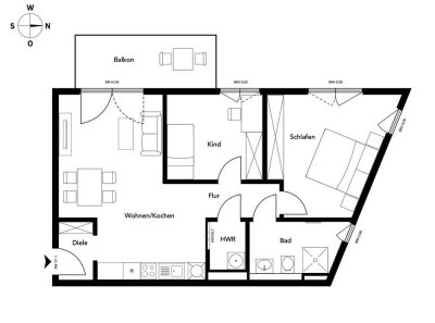 Erstbezug! Helle Neubauwohnung im grünen Innenhof mit großem Balkon & Tageslichtbad