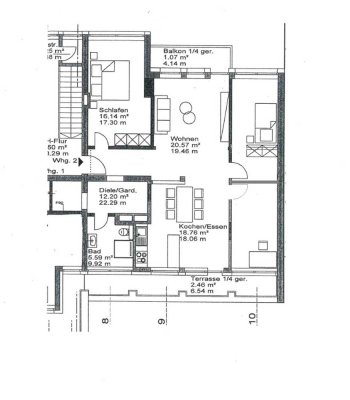 Moderne 3,5-Zimmer-Penthousewohnung, zentrale Lage direkt am ZOH