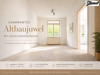 Charmantes 2-Zimmer-Altbaujuwel mit Gestaltungspotenzial in Bestlage Hötting