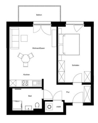 Moderne 2-Zimmer-Wohnung in Hasenbuck Nürnberg – Neubau (2 Jahre