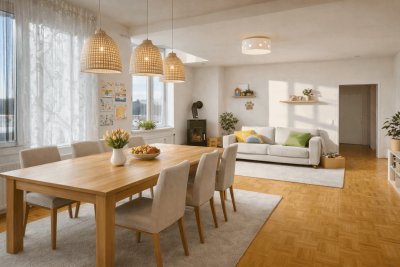 Familienwohnung in Feldkirchen bei Graz: Großzügige 93 m² | 3 getrennte Zimmer | sonniger Balkon | Carport inklusive