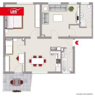 Freundliche 3-Zimmer Eigentumswohnung mit Garten und mehr...