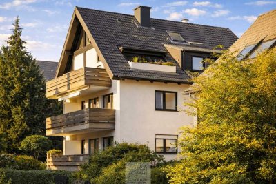Penthouse-Maisonette mit 4 Zimmern, Balkon, Terrasse, Kamin und Garage am Sachsenhäuser Berg