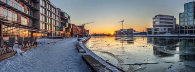 Stilvoll, Modern, Zentral: Erdgeschosswohnung mit Atrium und Garten am Münsteraner Hafen!
