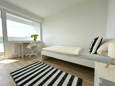 � 4er-Penthouse-WG | Zimmer 4 mit Balkon nur 660€ warm | Erstbezug & möbliert �