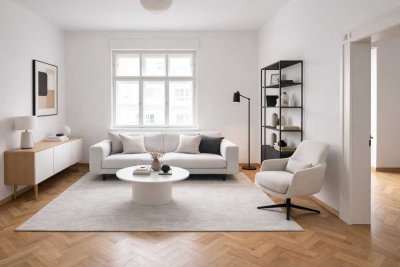 Sonnige 3 Zi. Altbauwohnung mit Entwicklungspotenzial in Bestlage Schwabing-West