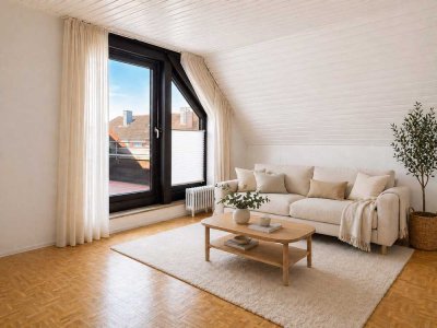 Hannover-Anderten: 2-Zimmer-Wohnung mit West-Loggia und viel Tageslicht