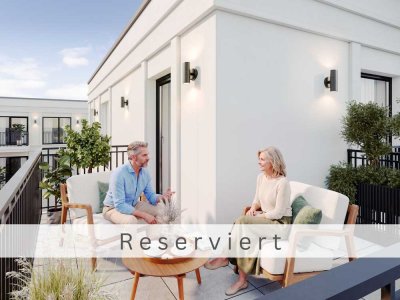 Reserviert: Neubauwohnung mit zwei Balkonen im Kö-Karree - nur 80m von der Königsallee entfernt