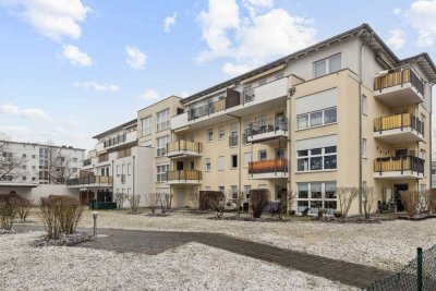 Helles, seniorengerechtes Studio mit Südbalkon in gepflegter Wohnanlage in Augsburg-Pfersee