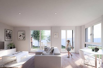 Im Bau: Gartenwohnung in der City