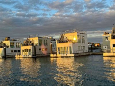 Exklusives schwimmendes Ferienhaus auf der Ostsee