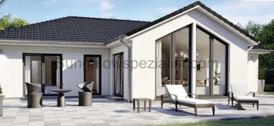 Winkelbungalow mit Grundst. in Bückeburg  ( 133 Qm) vom Bungalowspezialisten / Schlüsself. / PV- An