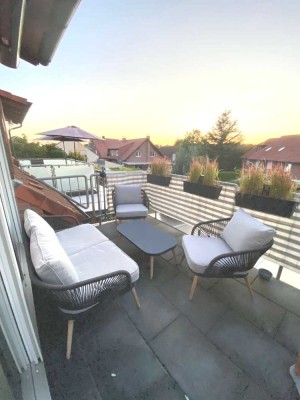 Erst mieten – dann Eigentümer werden! Gepflegte Dachgeschosswohnung mit Balkon & Garage in Olfen