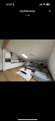 3 Zi.-DG-Wohnung (64 m²) mit Balkon, EBK & TG-Stellplatz in Großkarolinenfeld