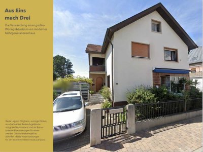Aus 1 mach 3 - Geräumiges, günstiges 8-Raum-Mehrfamilienhaus in Ötigheim