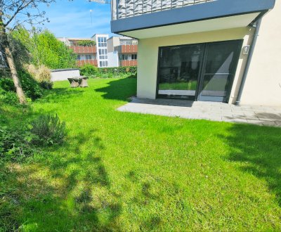 Sonnendurchströmte 4-Zimmer Maisonette mit 231 m² Garten und 3 Parkplätzen