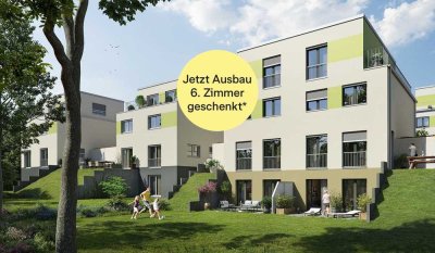 Modernes Haus mit zwei Terrassen