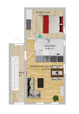 Schöne Single Wohnung in Landau an der Isar