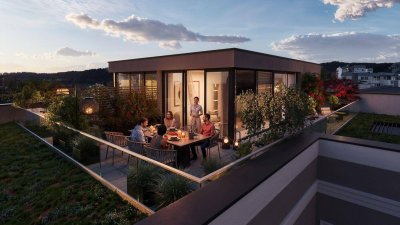 Das Anton - Penthousewohnung mit Dachterrasse am Stadtplatz