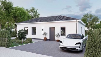 Klein & Fein: Bungalow-Neubau, inkl. Bodenplatte, FBH, A+, PV
