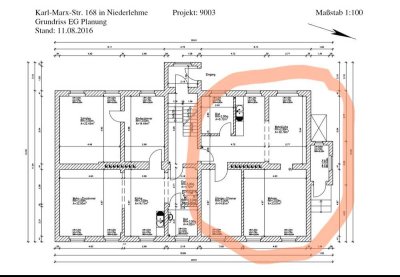 Helle renovierte 85 qm 3 Zimmer Altbauwohnung