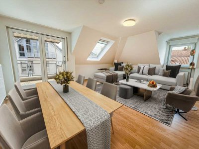 Helle 3,5 Zimmer-Wohnung mit Balkon & 2 TG-Stellplätzen in Top-Innenstadtlage