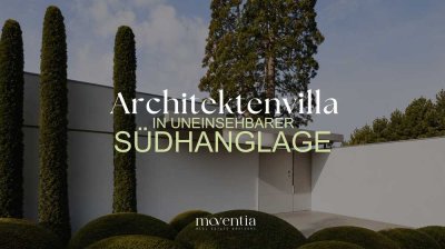 Uneinsehbare Architektenvilla in Südhanglage