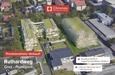 Neubau 4-Zimmer- Terrassenwohnung mit 50m² Terrasse zum absoluten Top-Preis!