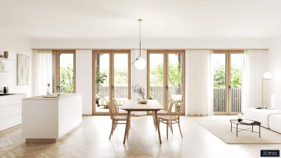 ANLAGE DO65 | Spektakuläre 3-4 Zimmer Wohnung mit Split-Level-Konzept | großzügige Raumhöhen &amp; Terrasse/Balkon auf Wohnebene