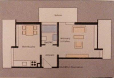 Geschmackvolle 1-Zimmer-Wohnung mit gehobener Innenausstattung mit EBK in Leinfelden-Echterdingen