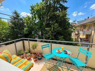 3-Zi-Whg. mit Südwestbalkon und Blick ins Grüne im beliebten Stadtteil Stühlinger