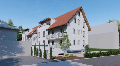 3-Zimmer-Dachgeschoß-Wohnung mit Studio in Schutterwald
