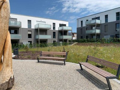 Holz trifft Beton - Nachhaltige 3-Zimmer-EG-Wohnung - modern & barrierearm mit Garten
