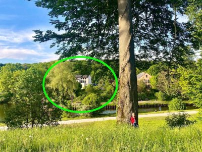 3 Zimmer im Denkmal mit Wasser- und Parkblick – Südseite