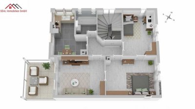Kapitalanlage komplett sanierte 3-Zimmer- Wohnnung