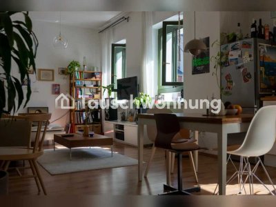 Tauschwohnung: Modernes Loft mit Balkon und hohen Decken