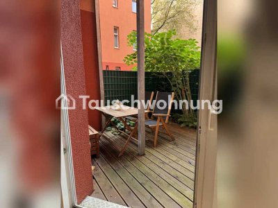 Tauschwohnung: 2-Zimmer Altbauwohnung mit großer Wohnküche und Terrasse
