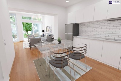 Einziehen &amp; wohlfühlen - neu sanierte 3-Zimmer-Gartenwohnung mit Altbauflair, moderner Technik und privatem Rückzugsort im Grünen