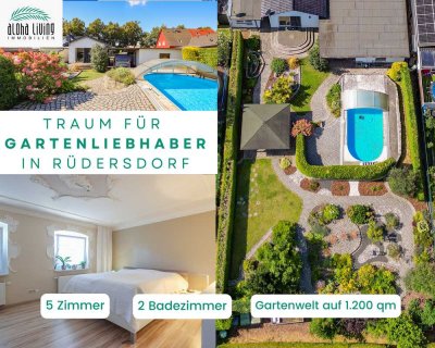 Gartenliebhaber aufgepasst! Einfamilienhaus mit Pool & Gartenparadies in Hennickendorf