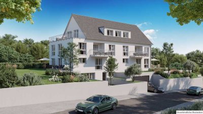 Heilbronn - Böckingen : In Aussichtslage 3,5 Zimmer Neubau Wohnung mit Terrasse und Garten
