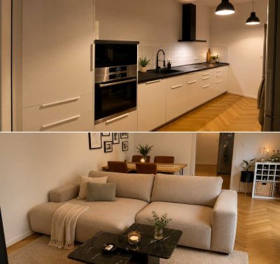 Zentral gelegene Wohnung in der Düsseldorfer Innenstadt mit kl. Garten